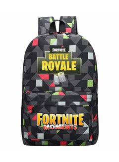 FORTNITE Luminous Double Shoulder Backpack Teenager Bags Black 