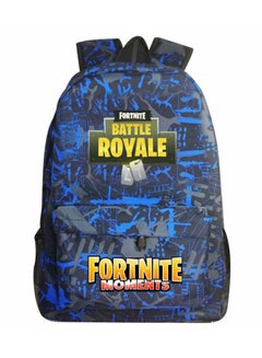 FORTNITE Luminous Double Shoulder Backpack Teenager Bags Blue 