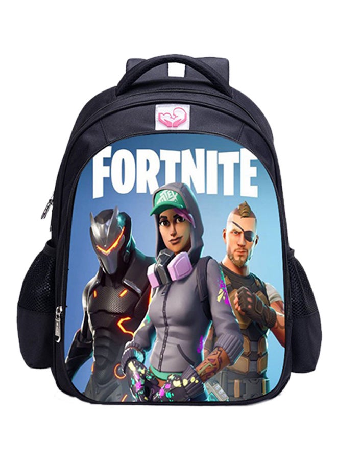 FORTNITE Waterproof Cartoon Teenager Ultralight Backpack Blue/Black 