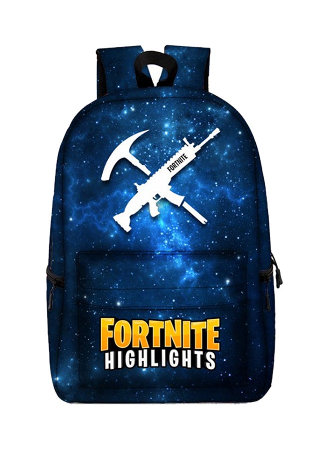 FORTNITE - Simple Personality Printing Backpack Blue - Image 1