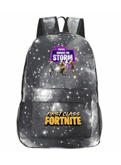 FORTNITE Casual Double Shoulder Bag Backpack Grey 