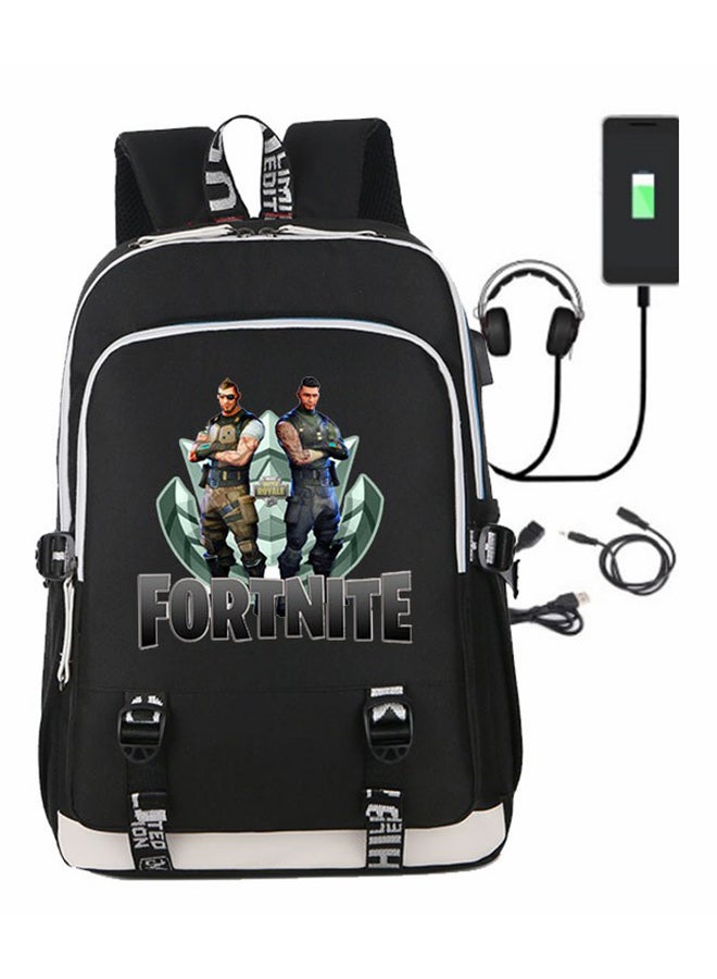 FORTNITE - Anti-Theft USB Charging Laptop Backpack Black - Image 1