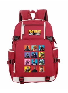 FORTNITE Anti Theft Double Shoulder Student Backpack Red 
