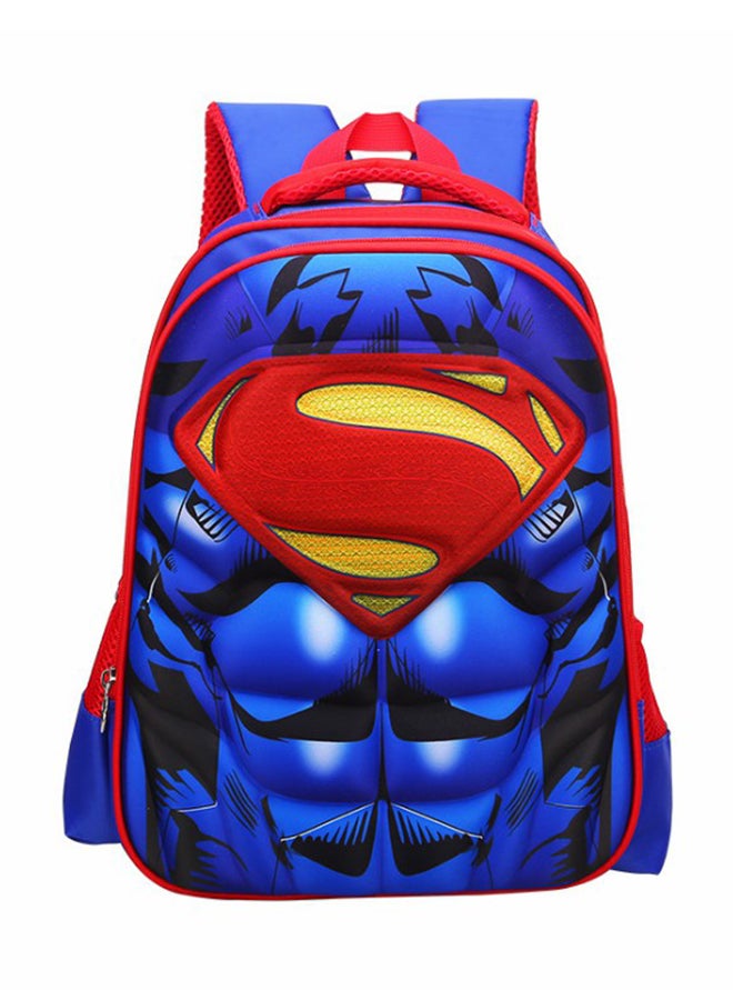 Cartoon Captain America Big Capacity Backpack Multicolour