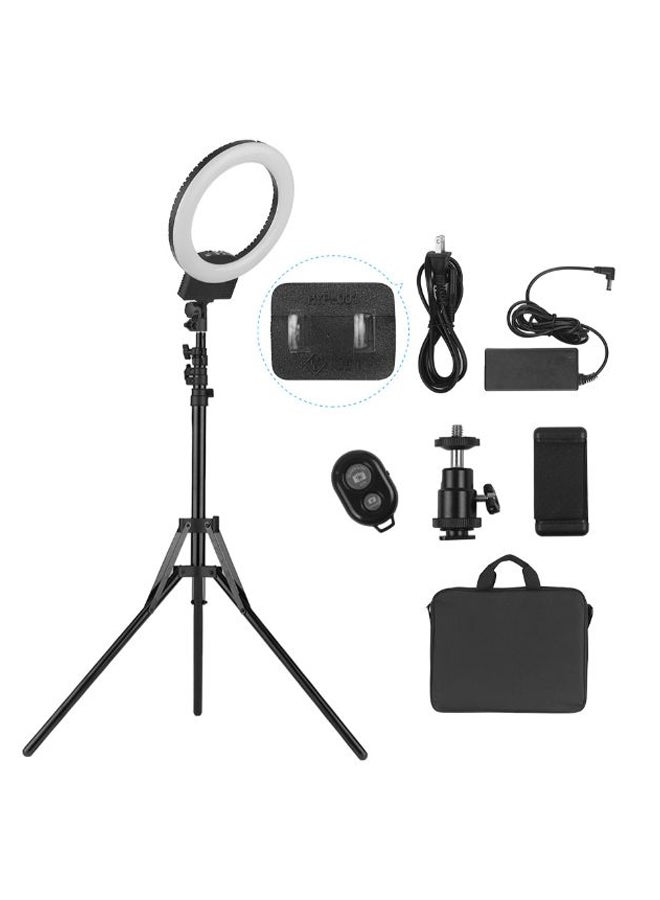 Portable Photography LED Video Ring Light Kit Multicolour