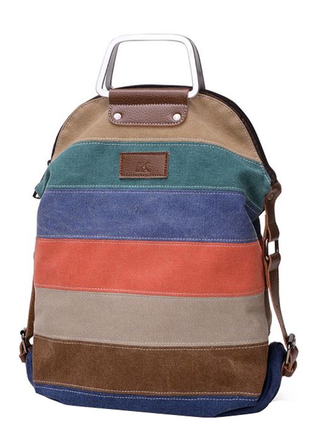 Retro Shoulder Backpack Bag Multicolour  - Image 1