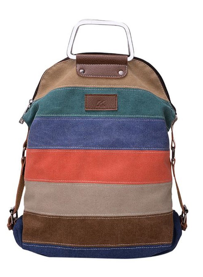 Retro Shoulder Backpack Bag Multicolour  - Image 2