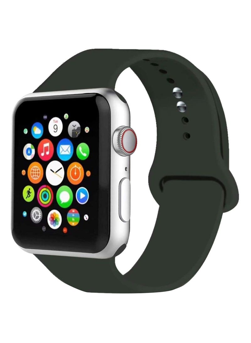 Generic - Replacement Band For Apple Watch Series 1/2/3/4 Dark Olive - Image 1
