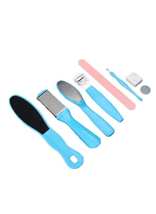 شاربدو طقم باديكير للتخلص من الجلد الميت - 8 قطع متعدد الألوان - Image 2