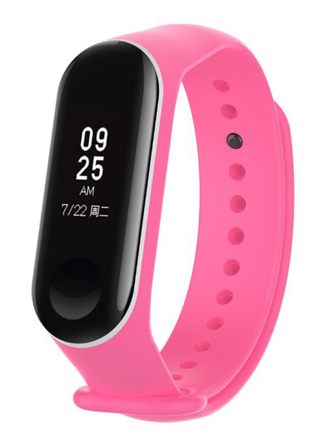 Replacement Wrist Band For Xiaomi Mi Band 3 8.58 x 0.63inch Pink/White - Image 2