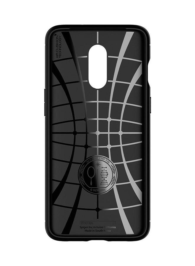 Spigen - Rugged Armor Snap Case Cover For OnePlus 7 Matte Black - Image 1