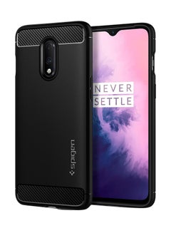 Rugged Armor Snap Case Cover For OnePlus 7 Matte Black