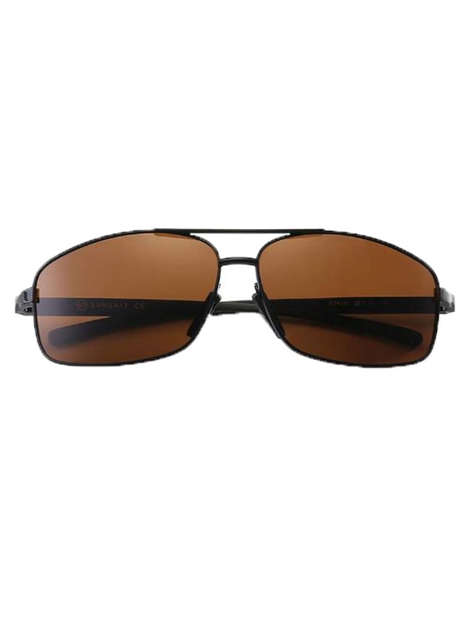 Polarized Rectangular Sunglasses - Lens Size: 42 mm - Image 1