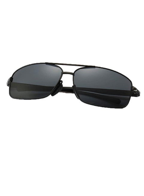 Polarized Rectangular Sunglasses - Lens Size: 42 mm