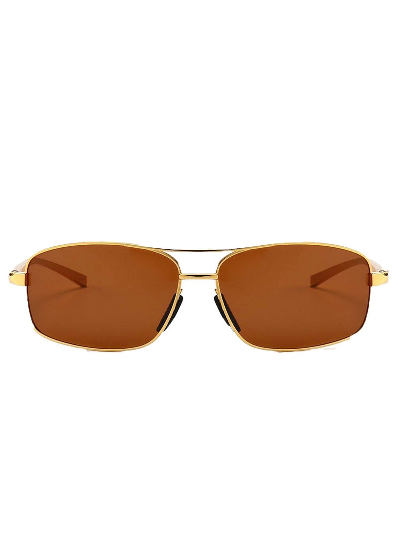 Polarized Rectangular Sunglasses - Lens Size: 42 mm - Image 1