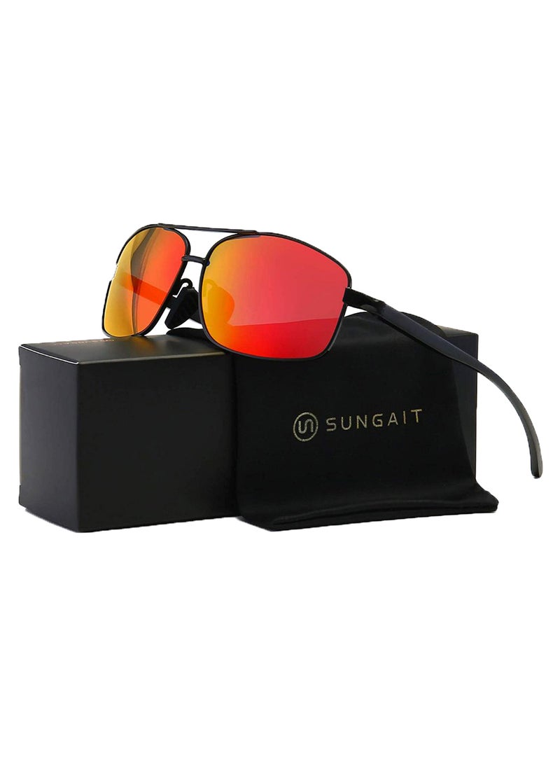 Polarized Rectangular Sunglasses - Lens Size: 42 mm - Image 2