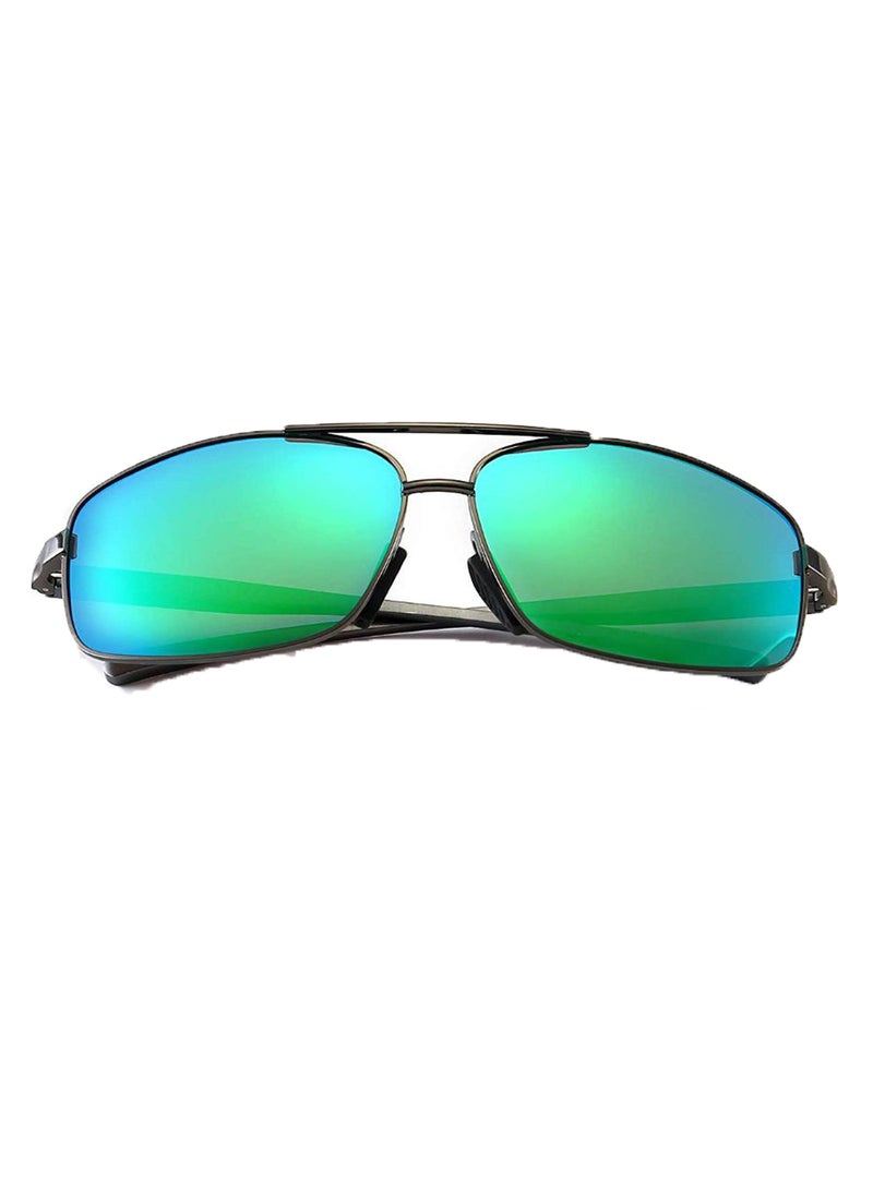 Polarized Rectangular Sunglasses - Lens Size: 42 mm - Image 1