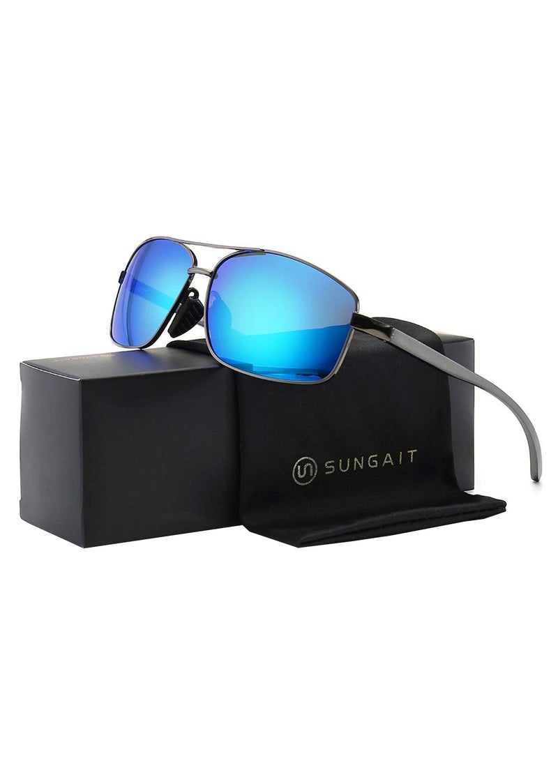 Polarized Rectangular Sunglasses - Lens Size: 42 mm - Image 2