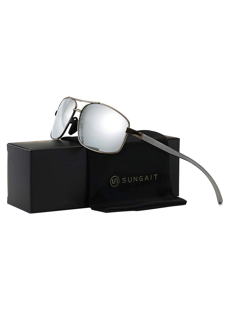 Polarized Rectangular Sunglasses - Lens Size: 42 mm - Image 2