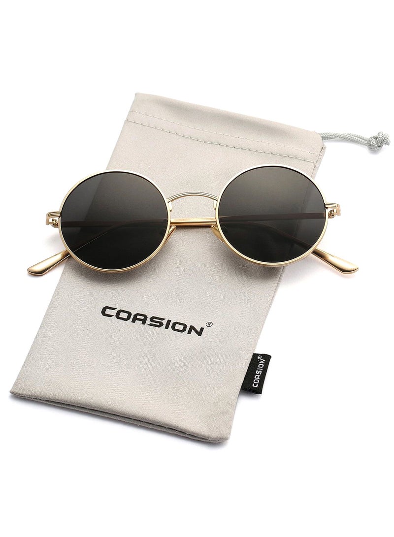 Vintage Round Sunglasses - Lens Size: 51 mm - Image 2