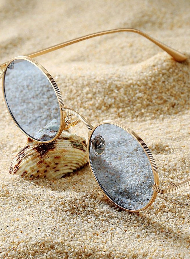 Vintage Round Sunglasses - Lens Size: 51 mm - Image 2