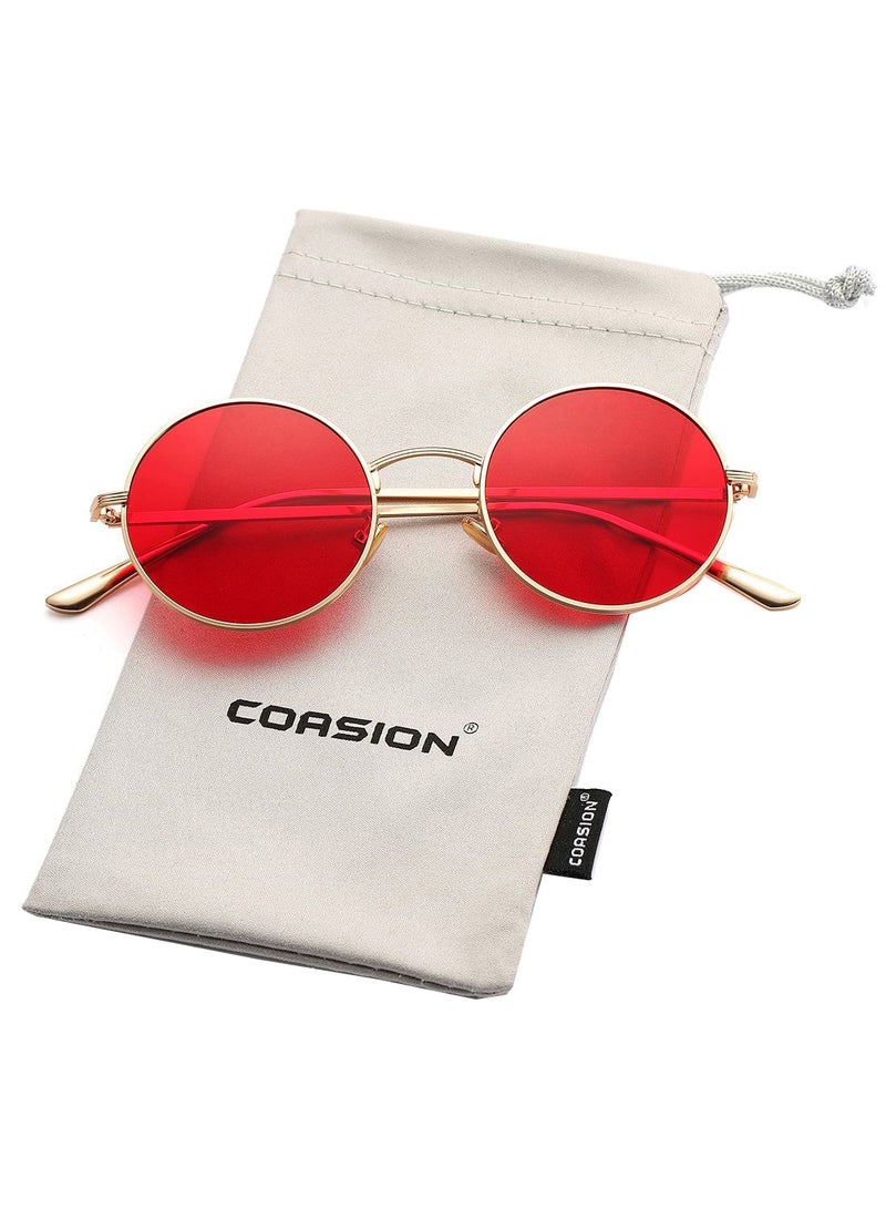 Vintage Round Sunglasses - Lens Size: 51 mm - Image 2