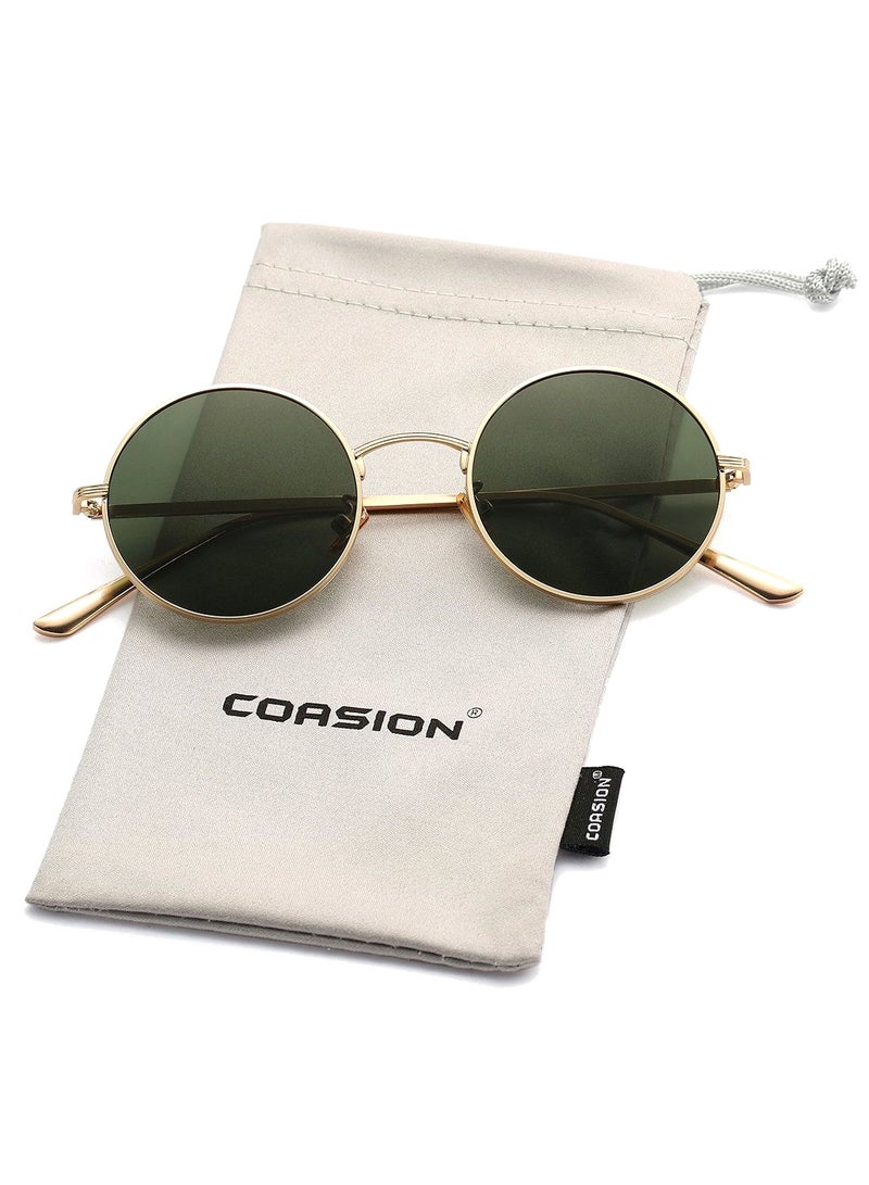 Vintage Round Sunglasses - Lens Size: 51 mm - Image 2