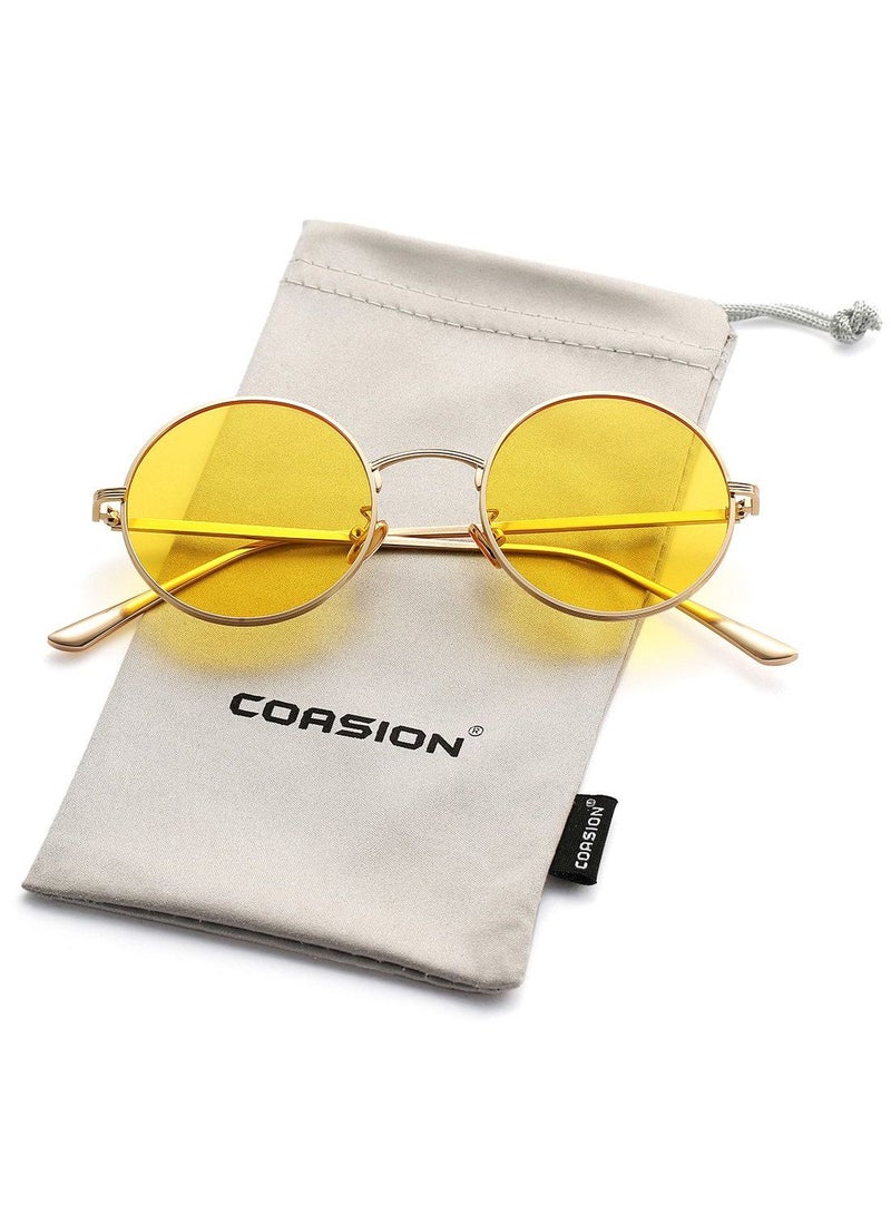 Vintage Round Sunglasses - Lens Size: 51 mm - Image 2