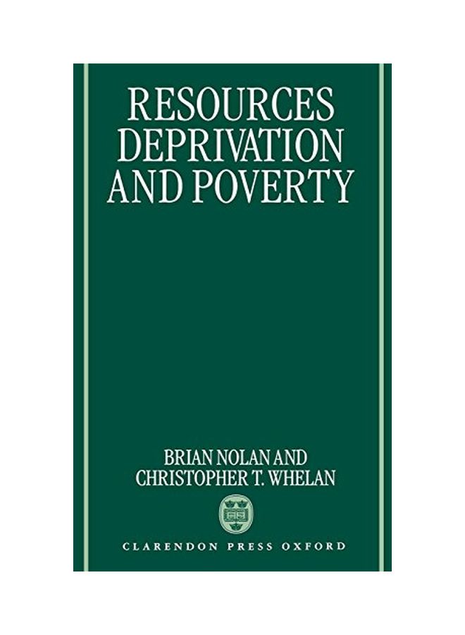 Resources, Deprivation, and Poverty Hardcover English by Brian Nolan - 1 June 1997 