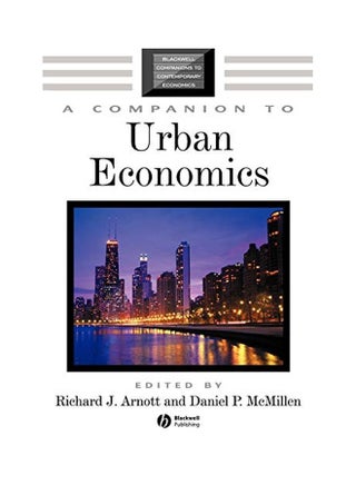 Companion to Urban Economics Paperback English by Richard J. Arnott - v1562233128/N27189749A_1