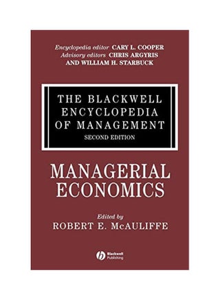 The Blackwell Encyclopedia of Management, Managerial Economics Hardcover English by Robert E. McAuliffe - v1562233133/N27189748A_1