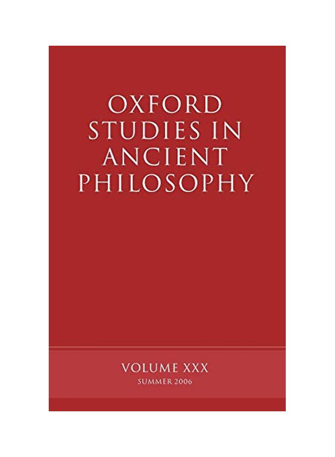 Oxford Studies in Ancient Philosophy Paperback English by Sedley, David