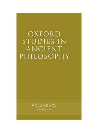 Oxford Studies in Ancient Philosophy: Volume XXV: Winter 2003 Hardcover English by David Sedley - v1562233171/N27194411A_1