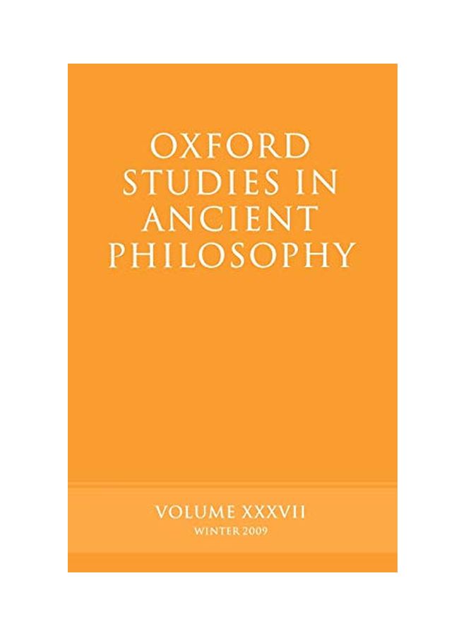 Oxford Studies in Ancient Philosophy: Volume 37 Paperback English by Brad Inwood