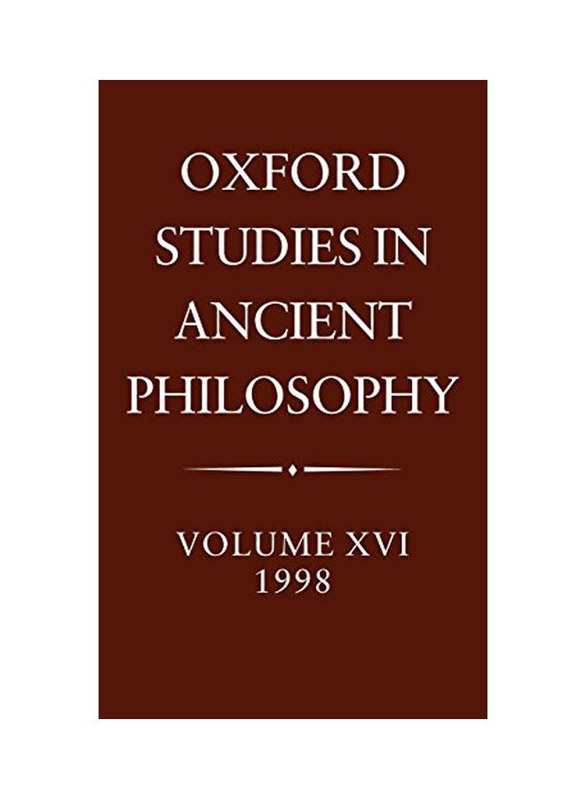 Oxford Studies in Ancient Philosophy: Volume XVI, 1998 Hardcover English by C. C. W. Taylor