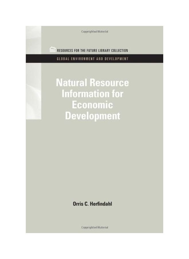 Natural Resource Information for Economic Development Hardcover English by Orris C. Herfindahl 