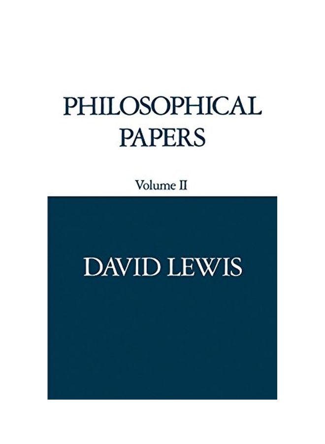 Philosophical Papers Paperback English by David Lewis 