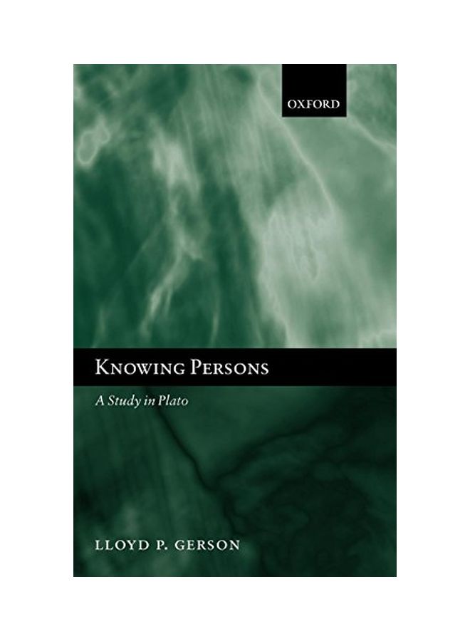 Knowing Persons: A Study In Plato hardcover english - 10 April 2003 