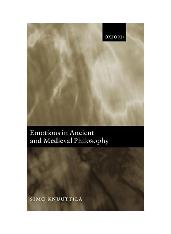 Emotions in Ancient and Medieval Philosophy Hardcover English by Simo Knuuttila