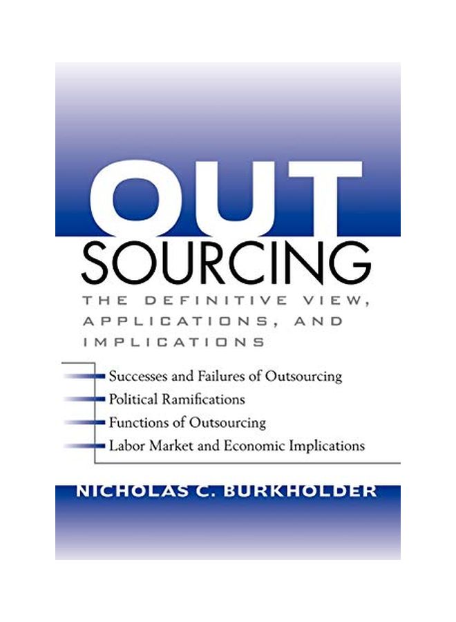 Outsourcing Hardcover English by Nicholas C. Burkholder 