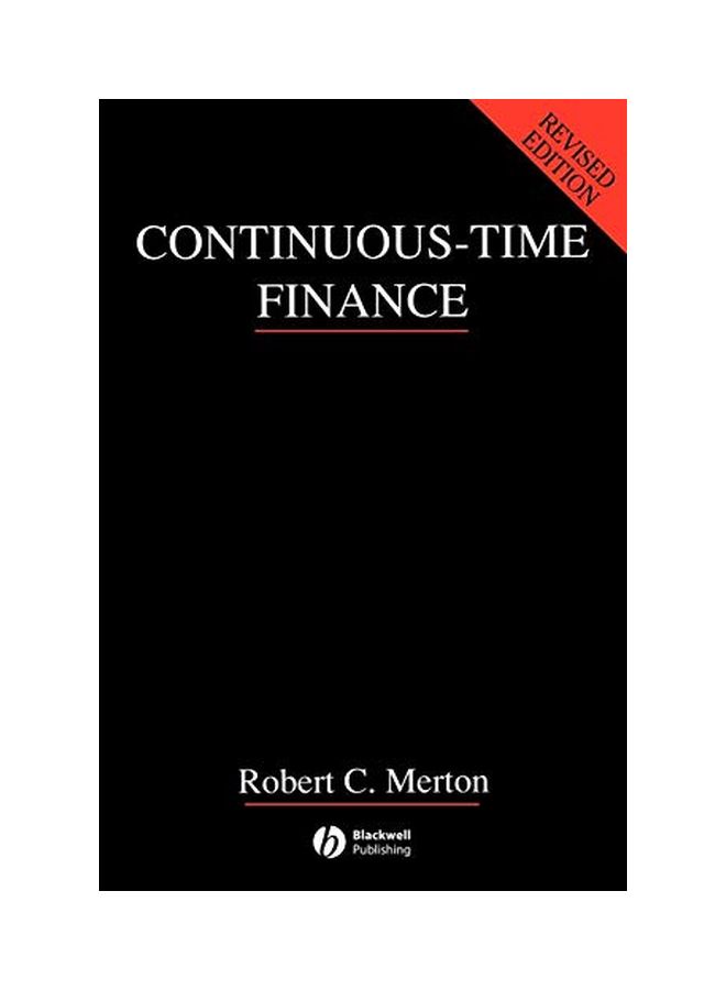 Continuous-Time Finance paperback english - 10 Nov 1992