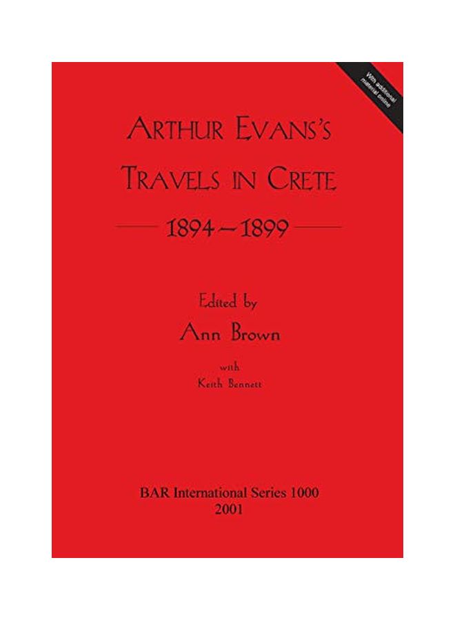 Arthur Evans's Travels In Crete 1894-1899 paperback english - 01 Jan 2002 