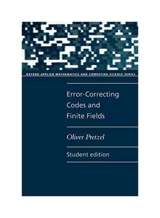 Error-Correcting Codes And Finite Fields paperback english - 29 August 1996 - v1562233640/N27299119A_1
