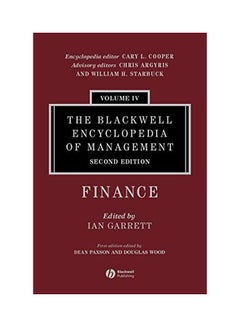 The Blackwell Encyclopedia of Management, Finance Hardcover English by Garrett, Ian