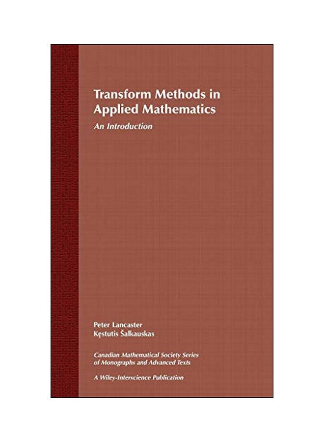 Transform Methods In Applied Mathematics: An Introduction Hardcover English by Lancaster, Peter - 14 August 1996 