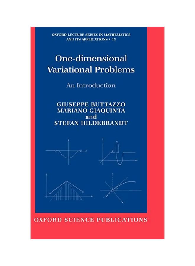One-Dimensional Variational Problems: An Introduction hardcover english - 8 April 1999 