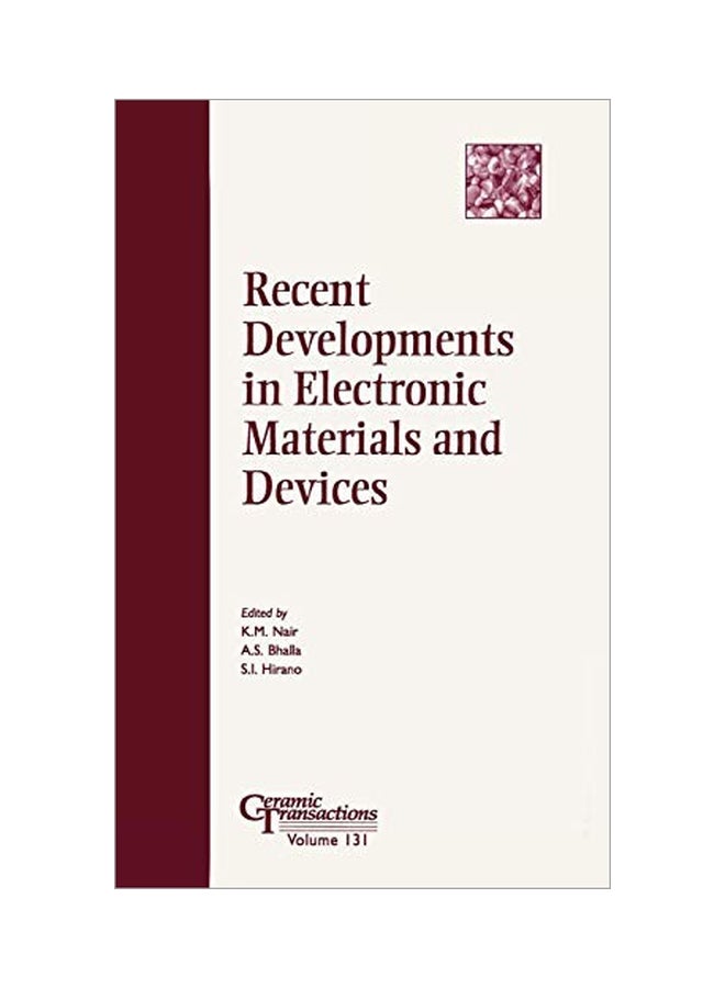 Recent Developments In Electronic Materials And Devices hardcover english - 22 March 2006 - v1562234103/N27303068A_1