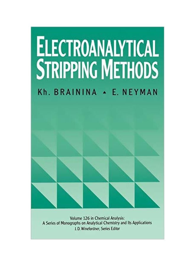 Electroanalytical Stripping Methods Hardcover English by K.Z. Brainina - 6 January 1994 