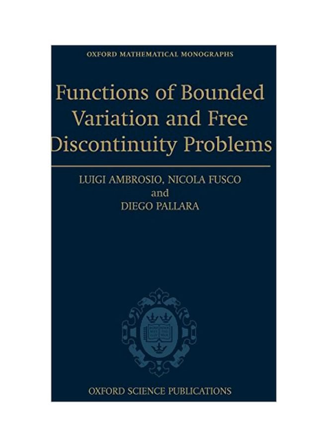 Functions Of Bounded Variation And Free Discontinuity Problems hardcover english - 25 May 2000 