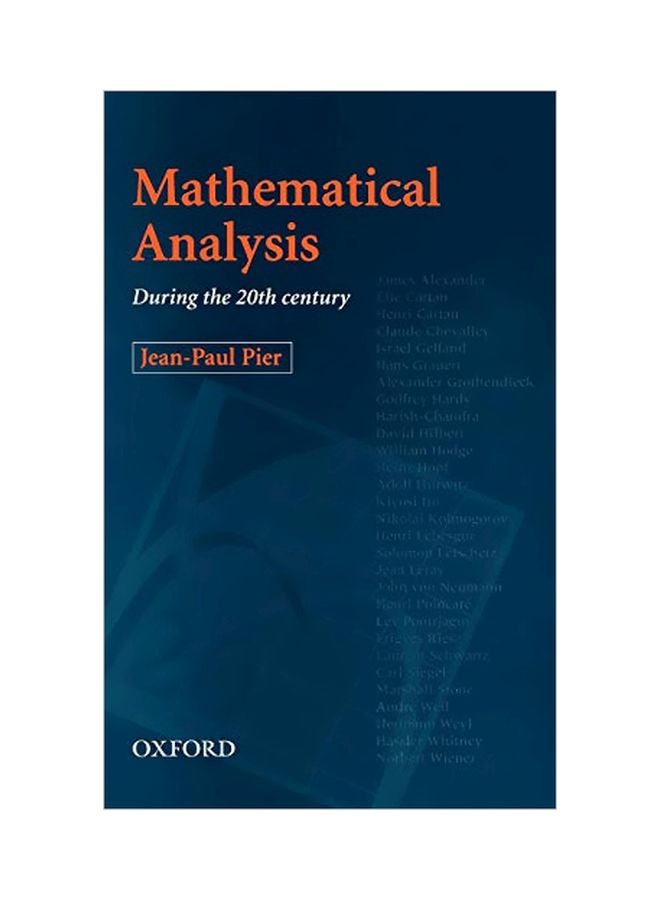 Mathematical Analysis During The 20th Century hardcover english - 6 September 2001 